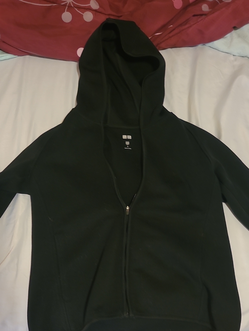 Uniqlo Black Hooded Zip Sweatshirt